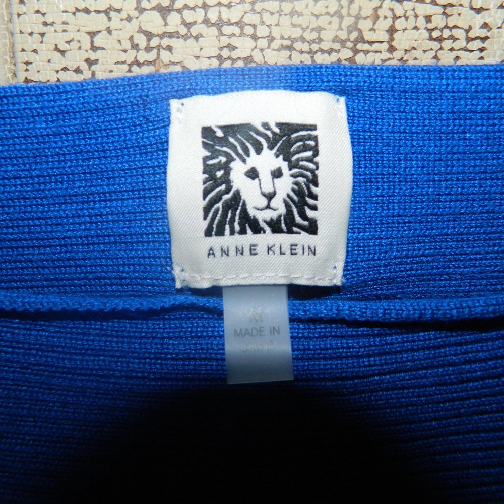 Ann Klein Ribbed Knit Sweater Top Size M  (R-5) - Picture 2 of 5